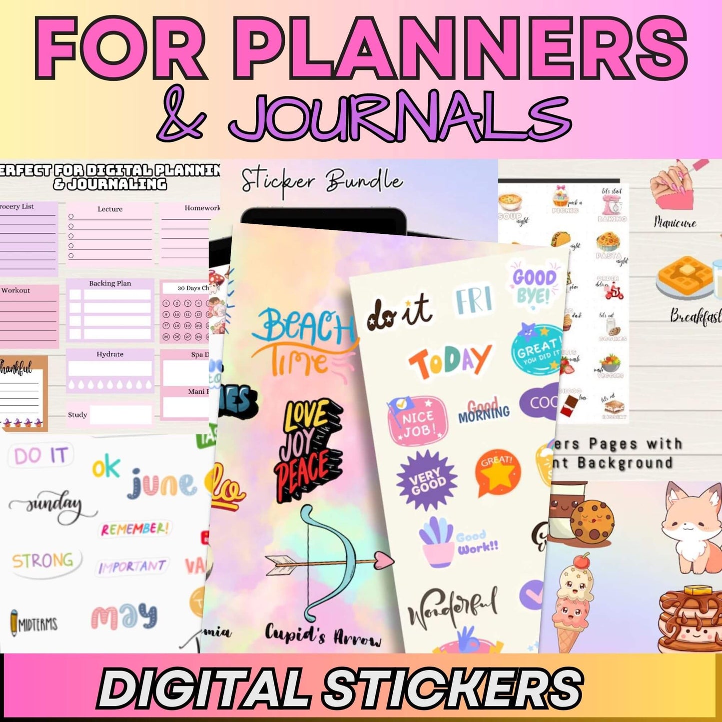 15,000+ Pages PLR Planners, Journals, Trackers + 8,000 Bonus Digital Stickers! | Mega Template Bundle with Resell Rights (Limited-Time Offer!)