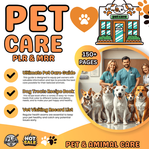 Editable Pet and Animal Care Products with Resell Rights