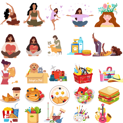 8000+ Digital Stickers For Planners, & Journals |Includes Resell Rights