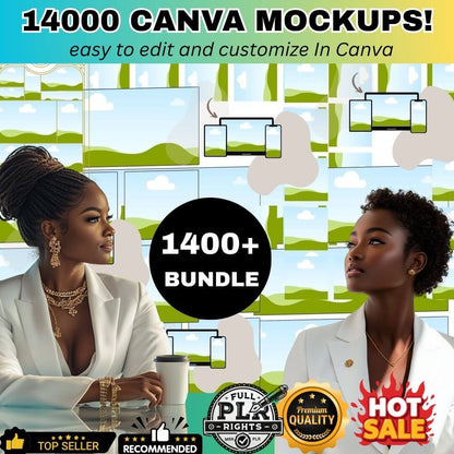 1,400 Editable Mockup Templates for Your Digital Products (PLR/MRR Included)