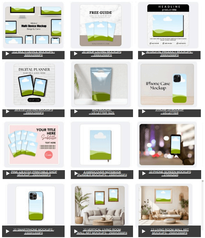 1,400 Editable Mockup Templates for Your Digital Products (PLR/MRR Included)