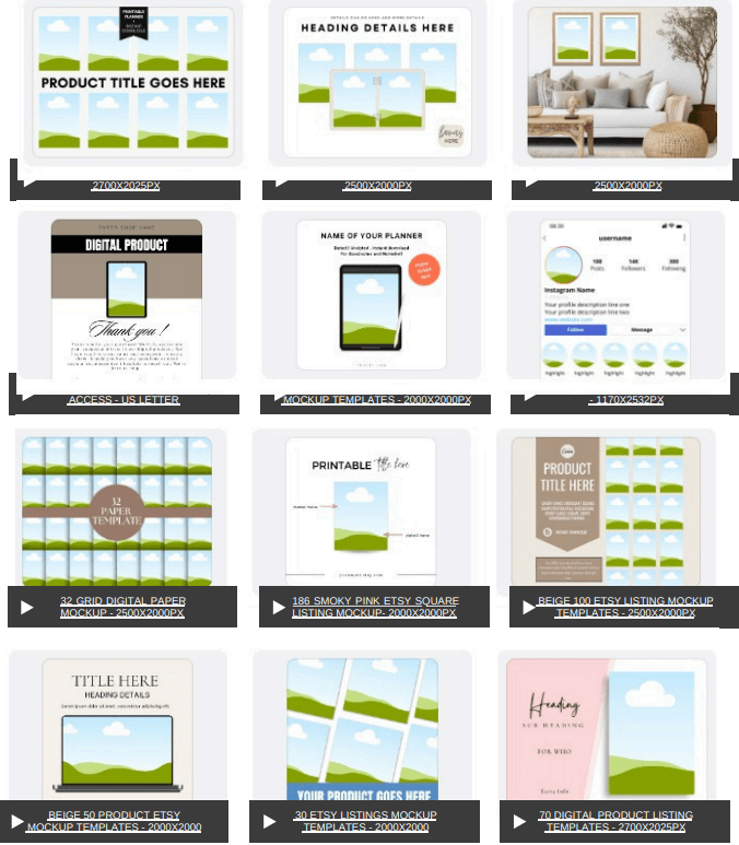 1,400 Editable Mockup Templates for Your Digital Products (PLR/MRR Included)