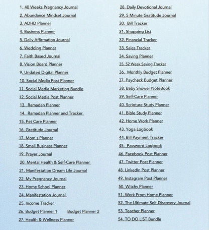 850 Pages PLR Planners/Journals/Templates Bundle - (Editable & Printable)
