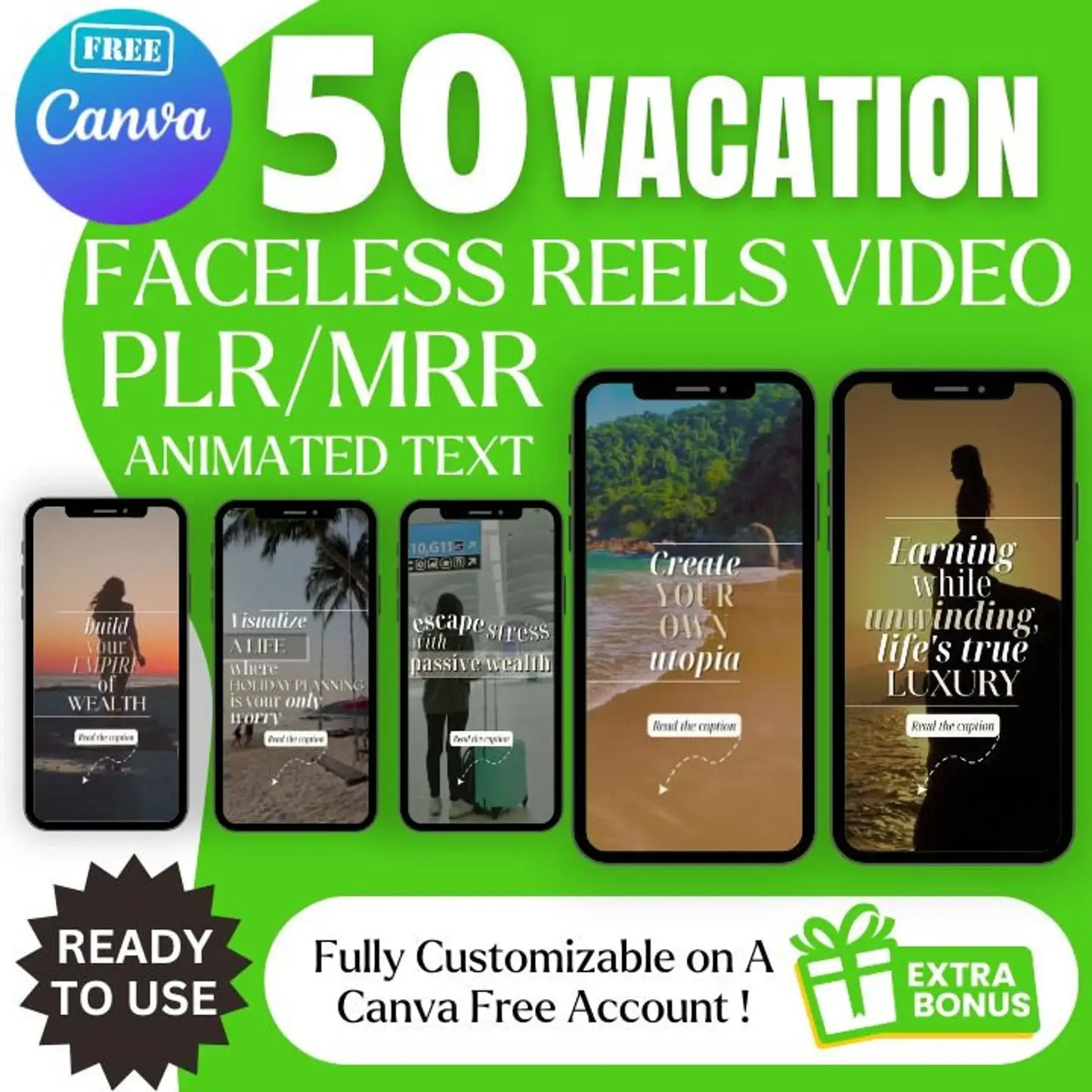 340 Faceless Reels video with Resell Rights