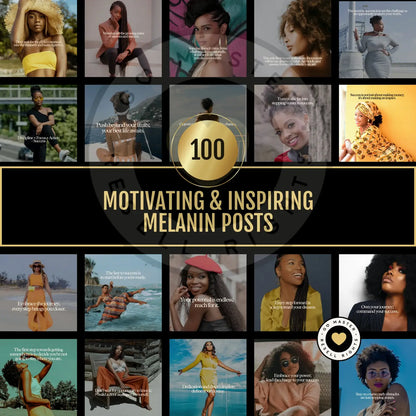 100 Pink Melanin Instagram Stories + Editable Templates (with Resell Rights)