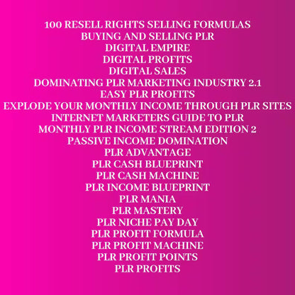 Learn How to Resell Digital Products Online with PLR & MRR | Reseller Super Pack | eBooks | Audio Courses