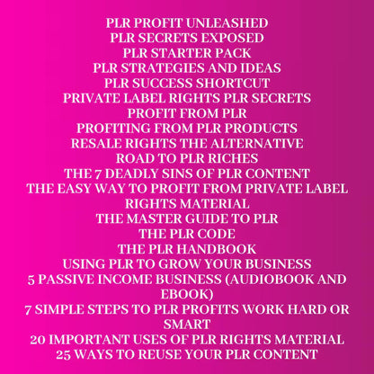 Learn How to Resell Digital Products Online with PLR & MRR | Reseller Super Pack | eBooks | Audio Courses