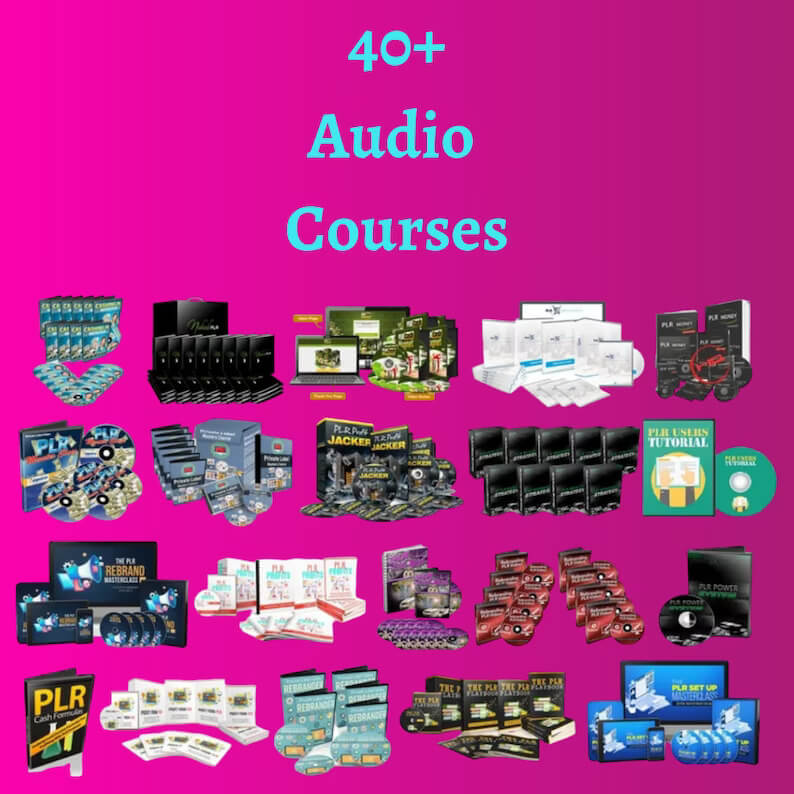Learn How to Resell Digital Products Online with PLR & MRR | Reseller Super Pack | eBooks | Audio Courses