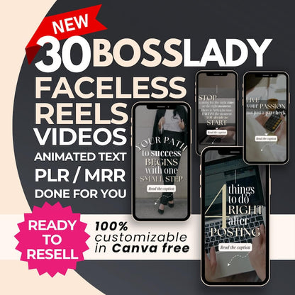 155 Faceless Reels Bundle: Includes Done-For-You Instagram Story & TikTok Video Templates (Great for Passive Income)