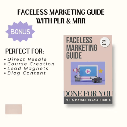 1200+ Faceless Marketing Videos | Resell Rights | Faceless Instagram Reels