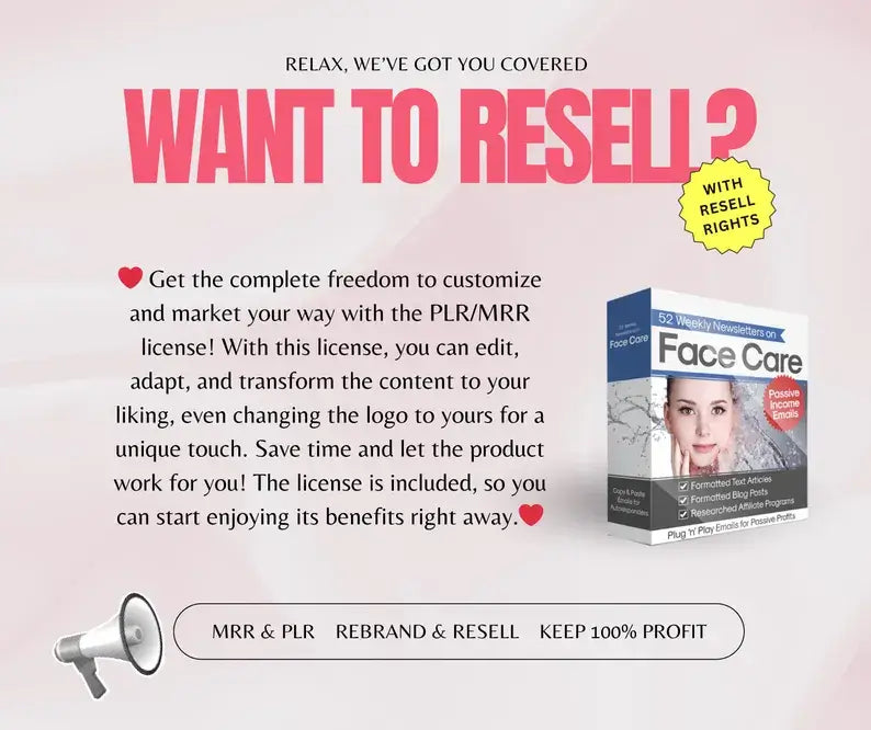 The Ultimate Beauty & Fashion PLR eBook Collection: 160+ High-Value Products for Passive Income & Stunning Content (Resell License Included)