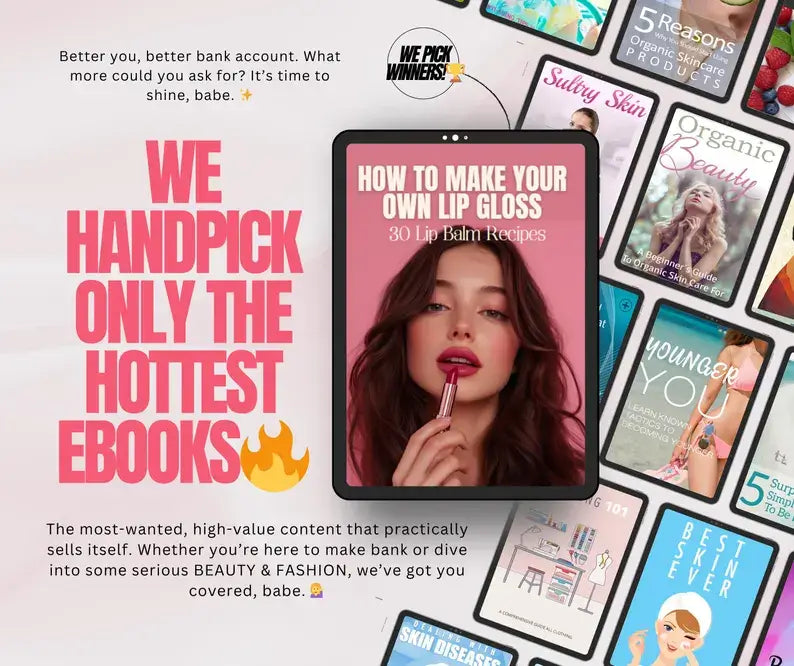 The Ultimate Beauty & Fashion PLR eBook Collection: 160+ High-Value Products for Passive Income & Stunning Content (Resell License Included)