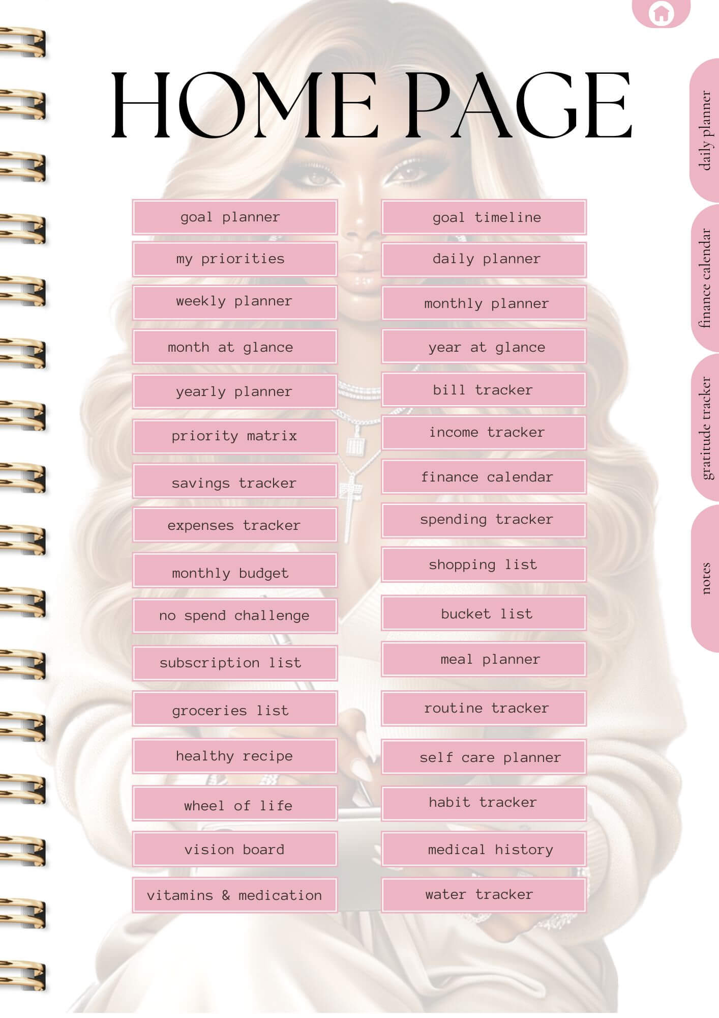 That Girl Planner: Both Digital & Printable | Huge Variety Of Planners & Trackers (With Resell Rights)