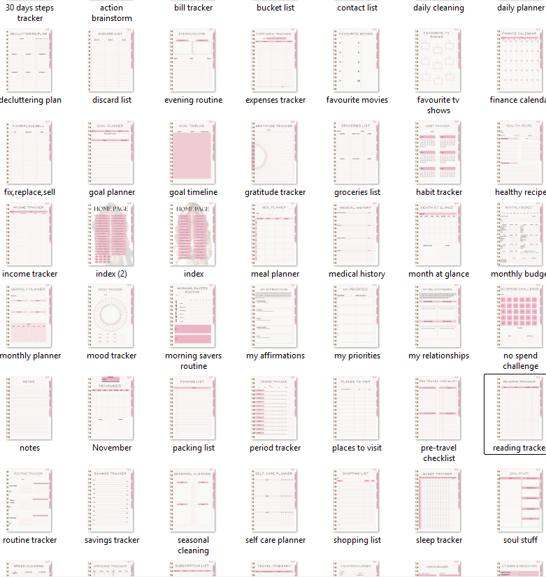 That Girl Planner: Both Digital & Printable | Huge Variety Of Planners & Trackers (With Resell Rights)